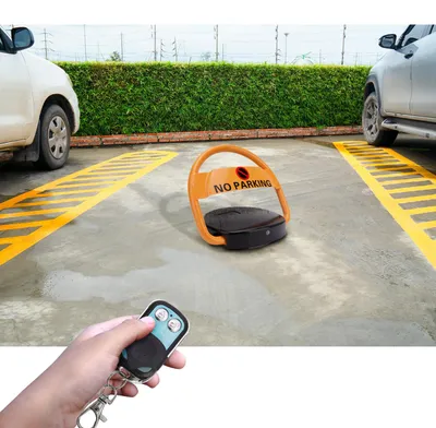 Produktbild von Robuste automatische Parkplatz Sperre, solarbetrieben, mit Fernbedienung, Alarmfunktion, Schutz von Privat- oder Firmenparkplatz