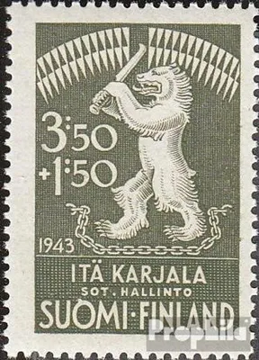 Produktbild von Briefmarken Finnische Bes. Ostkarelien 1943 Mi 28 (kompl.Ausg.) Jahrgang 1943 komplett postfrisch Sozialhilfe für Ostkarelien