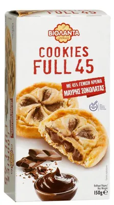 Produktbild von Full 45 Cookies gefüllt mit dunkler Schokolade 150g Violanta