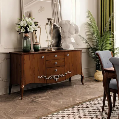 Produktbild von Kommode Schubladen Holz Kommoden Wohnzimmer Sideboard Schrank Schränke Massiv