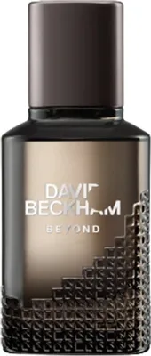 A bottle of David Beckham Beyond Eau de Toilette for men.