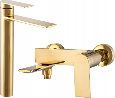 Produktbild von Faro Set Gold Waschtischarmatur