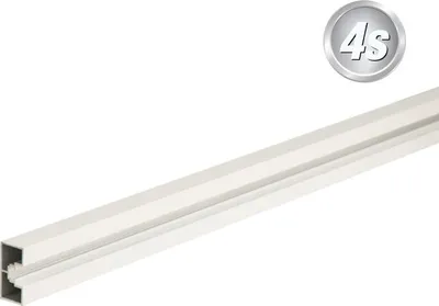 Produktbild von Alu Zauntragprofil 60 x 30 mm - Farbe: grau, Länge: 200 cm