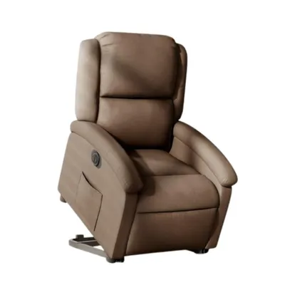 Image de Fauteuil relax électrique releveur 86 x 71 x 99 cm Tissu Marron