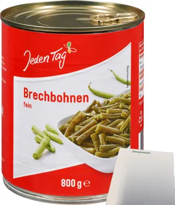 Produktbild von Jeden Tag Brechbohnen (850ml Packung) + usy Block