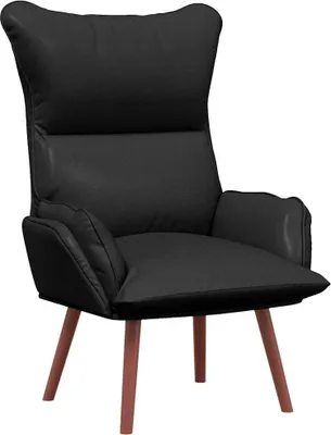 Zdjęcie produktu dla vidaXL Fotel czarny 69 x 74 x 93 cm imitacja skóry