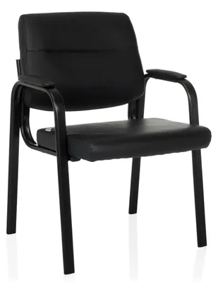 Obrázok produktu pre hjh Kancelárske kreslo pre návštevníkov Konferenčné kreslo ADVIE V Imitácia kože, max. zaťaženie 110 kg