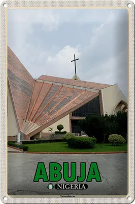 Produktbild von Blechschild Reise 20x30cm Abuja Nigeria Nationalkirche