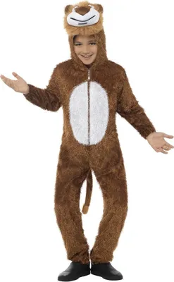 Produktbild von Smiffys - Bodysuit (Kostüm) für Kinder SM618 (128-134) (Braun/Weiß)