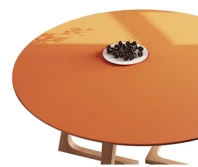 Obrázek produktu pro Ochranná podložka na stůl, kruhový tvar, oranžová, 50 cm, voděodolná