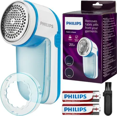 Zdjęcie produktu dla Philips Golarka do tkanin GC026/00, Szary, Bateria, AA, 123 mm, 80 mm, 58 mm