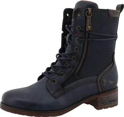 Zdjęcie produktu dla Eleganckie damskie botki Mustang 15M0062001, niebieskie