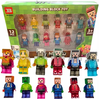 Image de Set de figurines Minecraft « My World » - 12 pièces Zombie