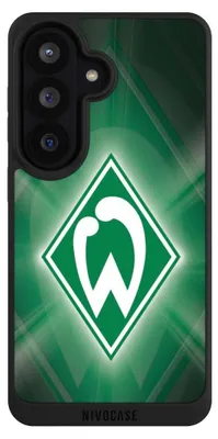 Produktbild von NIVOCASE Handyhülle für Samsung Galaxy S26  Hülle NIVOpure Case Schwarz Offizielles Lizenzprodukt SV Werder Bremen Wappen