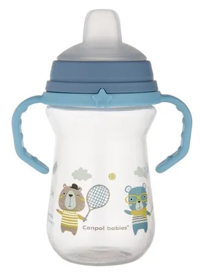 Image de Canpolbabies Canpol babies gertuvė su silikoniniu snapeliu FirstCup 250ml BONJOUR PARIS (56/613_blu)