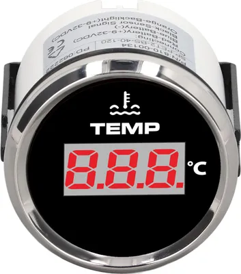 Obrázok produktu pre 52mm 0?120�� Digitálny merač teploty vody Temp Meter IP67 Vodotesný červený podsvietený pre auto RV Truck Boat