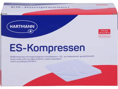 Produktbild von ES-Kompressen steril 10x20cm Großpackung 12fach, 20X5 St KOM
