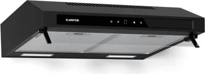 Obrázok produktu pre Klarstein Purista Force podskrinkový digestor, 60 cm digestor, prietok vzduchu 400 m³/h, duálna motorová technológia, LED dotykový panel, energetická účinnosť C, čierny