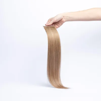 Produktbild von chaarmant Tape In Extensions Invisible Echthaar 40 cm 25 g – Haarverlängerung #10 Aschblond