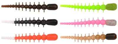 Produktbild von Trout Master Millika 7cm - 6 Creature Baits, Farbe:Chartreuse