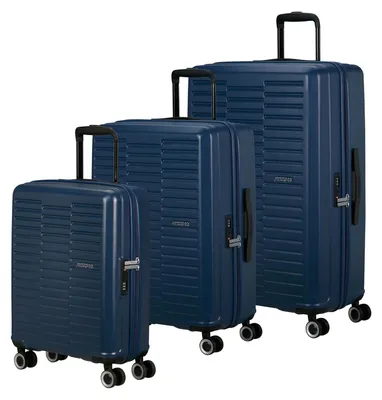 Produktbild von American Tourister Sunset Hills Trolley Set A Navy Blue dunkelblau 76cm