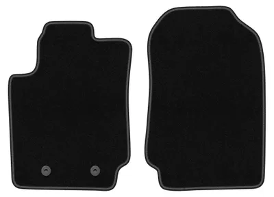 Obrázok produktu pre Predné velúrové koberce pre: Ford Ranger 2012-2019 (pick-up) – 2 ks, čierne, na mieru – Wielganizator BASIC