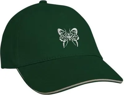 Produktbild von Baseballcap mit Einstickung Schmetterling 68096 versch. Farben Color - grün