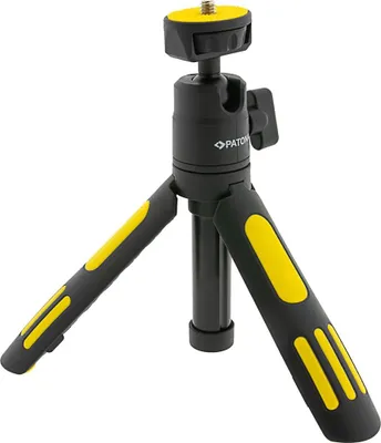 Produktbild von PATONA Premium Verstellbares Stativ mit Smartphone-Halter Schwarz  Gelb