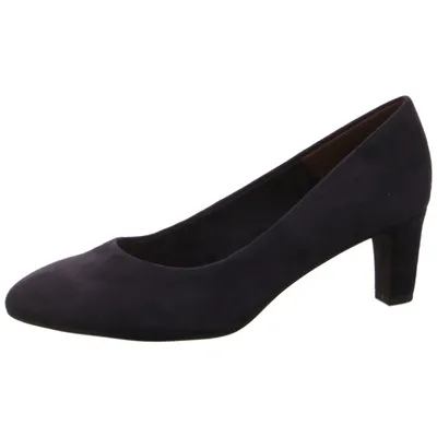 Produktbild von Tamaris Damen Pumps klassisch rund Blockabsatz samtige Haptik 1-22418-41, Größe:37 EU, Farbe:Blau