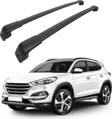 Obrázok produktu pre Strečné nosiče priečniky pre Hyundai Tucson 2015-2020, OM štýl, Čierne, 2ks