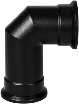 Produktbild von Adam abgewinkeltes Ofenrohr in Schwarz
