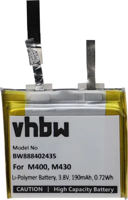 A close-up view of a lithium-polymer battery with its wires and label.
