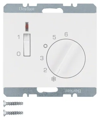 Produktbild von Berker Raumtemperaturregler 20307109 polarweiss glänzend