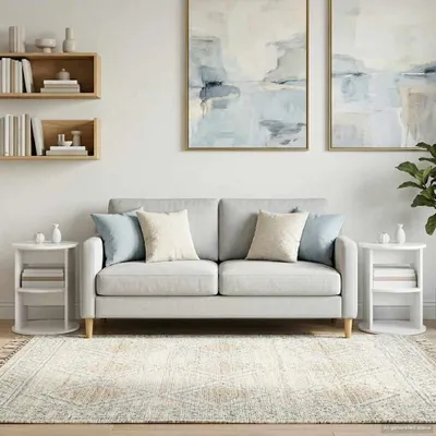 Obrázek produktu pro vidaXL Boční skříňka, 2 kusy, bílá, lesklá, rozměry 40 x 50 cm, materiál: dřevovláknitá deska