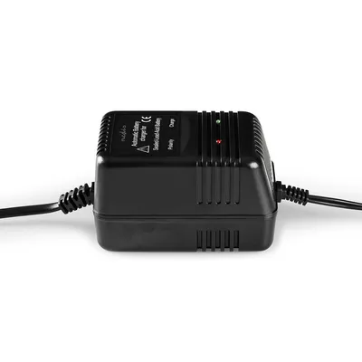 Produktbild von Nedis Blei-Säure-Batterie-Ladegerät - 2.3 / 6.9 / 13.8 V DC - 0.6 A A - Ladeerhaltung - Euro / Typ-C (CEE 7/16) - Batterieklemmen - Batterietyp – Energie: AGM / Blei-Akku / Gel / SLA / VRLA - Schwarz