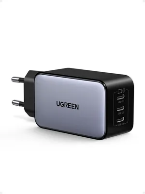 Produktbild von UGREEN Nexode USB C Ladegerät 65W GaN Netzteil mit 3X USB-C-Port Schnellladegerät Kompakt Charger kompatibel mit MacBook Pro/Air, HP Laptop, iPad, iPhone 17, Galaxy S24