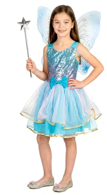 Produktbild von Kostüm Rosa und Blaue Fee Kinder - 122/134 (7-9 Jahre)