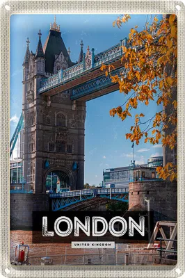 Produktbild von Blechschild Reise 20x30cm London UK Big Ben Reiseziel Schild