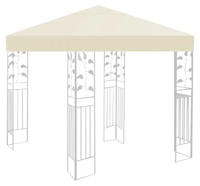 Produktbild von Ersatzdach, Pavillon, 3 x 3 Meter, wasserdicht, stabil, beige