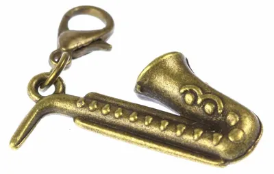 Produktbild von Saxofon Charm Anhänger Bettelarmband Miniblings Charms Musik Saxophon Bronze Sax