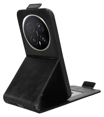 Obrázek produktu pro Flipový kryt pro Honor Magic 8 Pro Magnetic Vertical Leatherette Protection Black