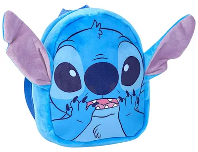 Produktbild von Stitch 3D Kinderrucksack Plüsch 22 cm  - Disney kuscheliger Freizeitrucksack