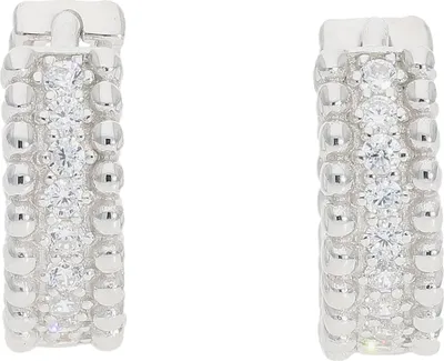 Produktbild von Creolen Silber 925 Zirkonia JL10-06-3126 JuwelmaLux