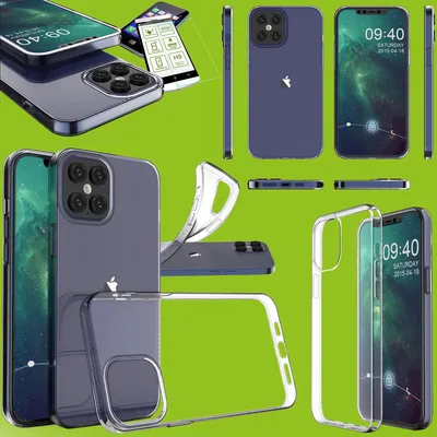 Obrázok produktu pre Pre Apple iPhone 12 Pro Max Silikónové TPU priehľadné + H9 sklo Puzdrá na mobilné telefóny