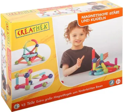 Produktbild von CR Magnetische Baustäbe+Kugeln, 43 Teile
