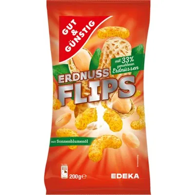 Produktbild von Gut & Günstig ErdnussFlips 200g