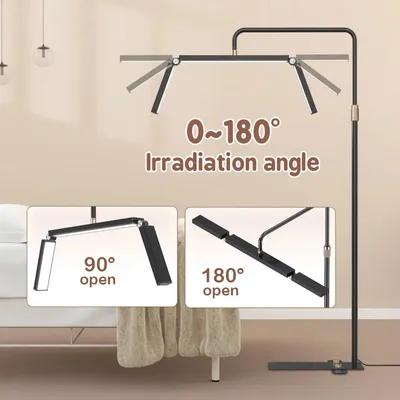 Obrázek produktu pro LED video světlo pro podlahu – světlo ve tvaru půlměsíce – 40 W – 3200–5600 K – s regulací jasu – kovový stativ o výšce 180 cm
