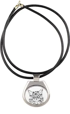 Image de Chat somalien - collier avec chat, pendentif personnalisé avec photo, collier unique pour femmes et hommes de la marque Art-Dog