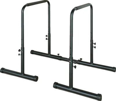 Obrázek produktu pro Stojan na shyby, výškově nastavitelný, maximální nosnost 249 kg, černý