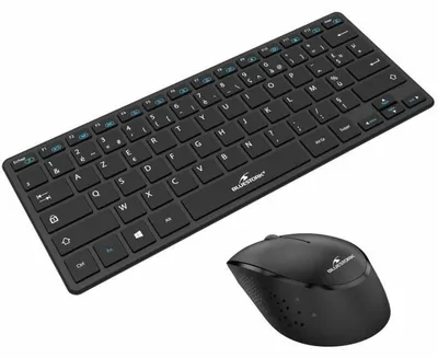 Obrázok produktu pre Kompaktná bezdrôtová klávesnica a myš – ultra tenký dizajn – ergonomická – kompatibilná s Windows – čierna, s rozložením AZERTY